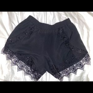 Bloomingdale’s Aqua Lace Shorts (NEW; Size Small)